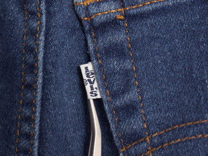 80s USA製 リーバイス デニム パンツ レディース M 程 ヴィンテージ ジーパン ジーンズ ストレート テーパード ライトオンス ボトムス 濃紺