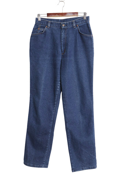 80s USA製 リーバイス デニム パンツ レディース M 程 ヴィンテージ ジーパン ジーンズ ストレート テーパード ライトオンス ボトムス 濃紺