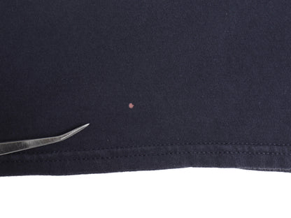 00s ナイキ スモール スウッシュ 刺繍 半袖Tシャツ メンズ XL オールド ヘビーウェイト コットン ワンポイント カットソー 大きいサイズ 紺