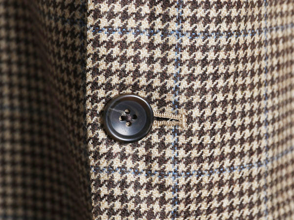 デッドストック ブルックスブラザーズ テーラード ジャケット メンズ L 程 新品 ウール カシミヤ ブレザー 千鳥格子 チェック マルチカラー