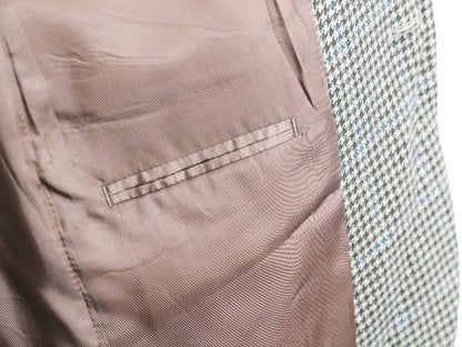 デッドストック ブルックスブラザーズ テーラード ジャケット メンズ L 程 新品 ウール カシミヤ ブレザー 千鳥格子 チェック マルチカラー