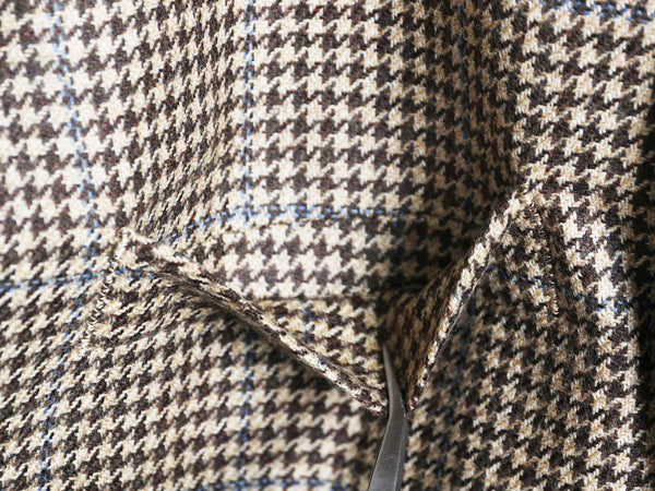 デッドストック ブルックスブラザーズ テーラード ジャケット メンズ L 程 新品 ウール カシミヤ ブレザー 千鳥格子 チェック マルチカラー