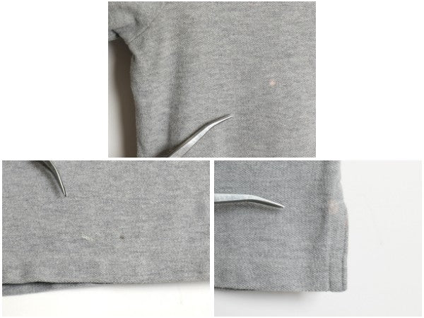 ポロ ラルフローレン 鹿の子 半袖 ポロシャツ メンズ M / CLASSIC FIT ポニー ワンポイント ボックス カットソー 無地 トリコカラー グレー
