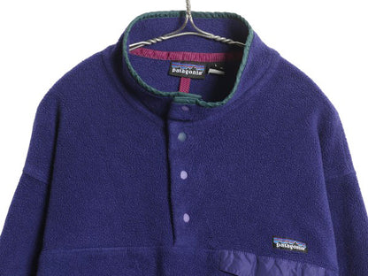 90s パタゴニア スナップT メンズ L 古着 94年製 オールド アウトドア フリース ジャケット プルオーバー ブルゾン ジャンパー ハイネック