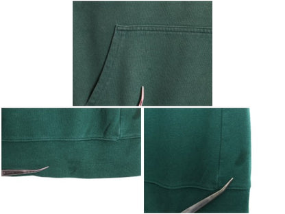 ノースフェイス プリント スウェット フード パーカー レディース L / 古着 アウトドア トレーナー プルオーバー 裏起毛 シンプル グリーン