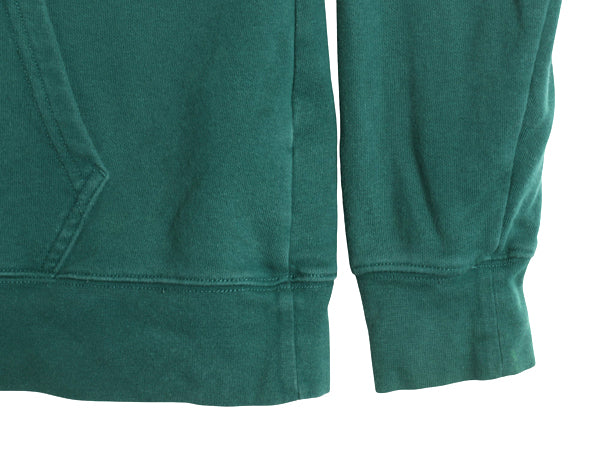 ノースフェイス プリント スウェット フード パーカー レディース L / 古着 アウトドア トレーナー プルオーバー 裏起毛 シンプル グリーン