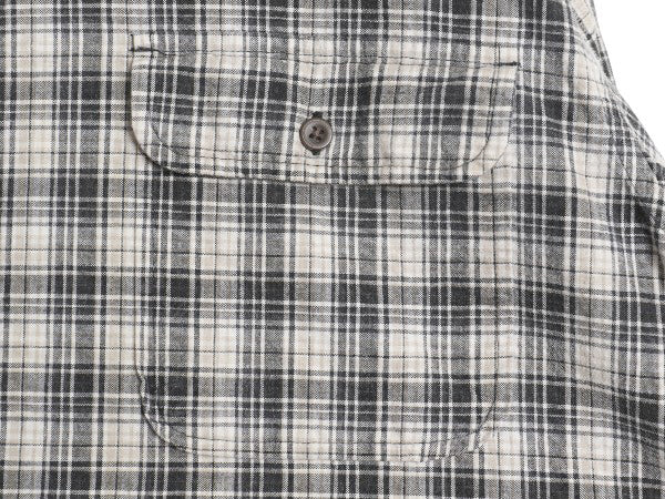 90s オールド ギャップ チェック 長袖 シャツ メンズ XL 長袖シャツ ヘビーウェイト コットン ポケット付き 黒 マルチカラー 大きいサイズ