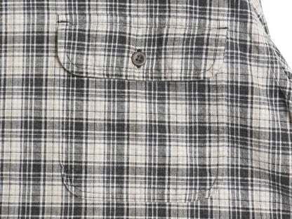 90s オールド ギャップ チェック 長袖 シャツ メンズ XL 長袖シャツ ヘビーウェイト コットン ポケット付き 黒 マルチカラー 大きいサイズ