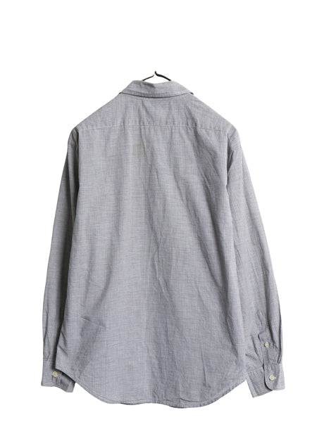 90s ローレン ラルフローレン チェック 長袖 シャツ レディース M 程 オールド ポロ コットン ワイシャツ ワンポイント シンプル ゆったり