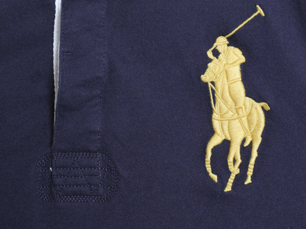 ビッグポニー ポロ ラルフローレン 長袖 ラガー シャツ キッズ XL メンズ S ラグビー 長袖シャツ ストレッチ コットン スムース ポロシャツ