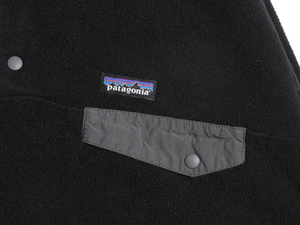 パタゴニア ライトウェイト シンチラ スナップT メンズ L / 16年製 フリース プルオーバー ジャケット アウトドア ブルゾン ジャンパー 黒