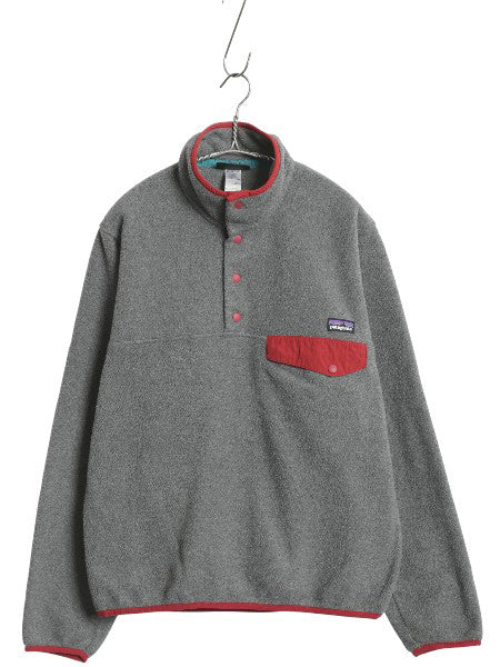 パタゴニア ライトウェイト シンチラ スナップT メンズ XS / 古着 14年製 フリース プルオーバー ジャケット ブルゾン アウトドア グレー 