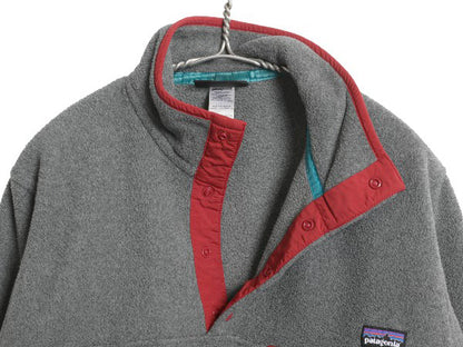 パタゴニア ライトウェイト シンチラ スナップT メンズ XS / 古着 14年製 フリース プルオーバー ジャケット ブルゾン アウトドア グレー 