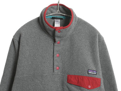 パタゴニア ライトウェイト シンチラ スナップT メンズ XS / 古着 14年製 フリース プルオーバー ジャケット ブルゾン アウトドア グレー 