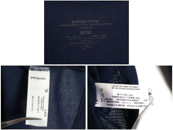 パタゴニア キャプリーン 2 長袖 Tシャツ メンズ XL / 07年製 アウトドア ハーフジップ ロンT ストレッチ アンダーシャツ 大きいサイズ 紺