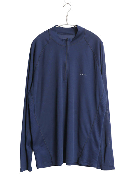 パタゴニア キャプリーン 2 長袖 Tシャツ メンズ XL / 07年製 アウトドア ハーフジップ ロンT ストレッチ アンダーシャツ 大きいサイズ 紺