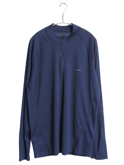 パタゴニア キャプリーン 2 長袖 Tシャツ メンズ XL / 07年製 アウトドア ハーフジップ ロンT ストレッチ アンダーシャツ 大きいサイズ 紺