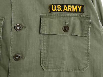 40s ★ 米軍実物 US ARMY M-47 HBT ユーティリティ シャツ ジャケット メンズ M / 古着 ヴィンテージ ミリタリー ヘリンボーン カーキ 軍物