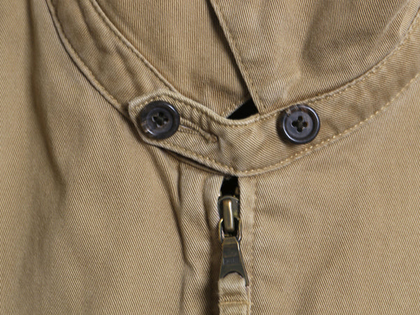 90s ポロ ラルフローレン スイングトップ ジャケット メンズ L オールド コットン ブルゾン フルジップ ジャンパー ワンポイント ベージュ