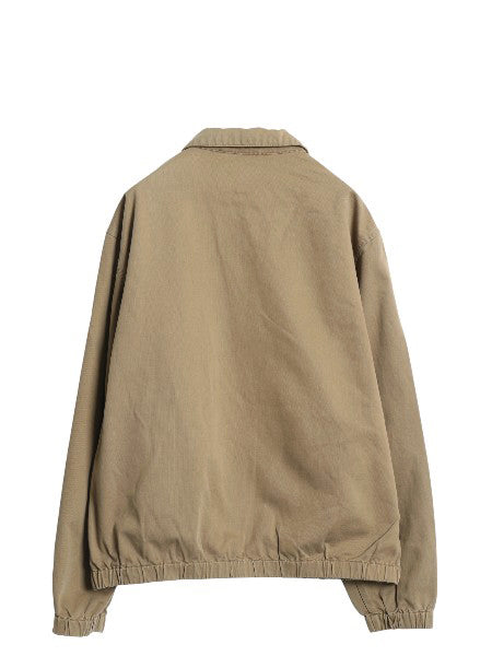 90s ポロ ラルフローレン スイングトップ ジャケット メンズ L オールド コットン ブルゾン フルジップ ジャンパー ワンポイント ベージュ