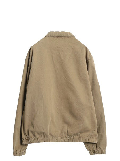 90s ポロ ラルフローレン スイングトップ ジャケット メンズ L オールド コットン ブルゾン フルジップ ジャンパー ワンポイント ベージュ