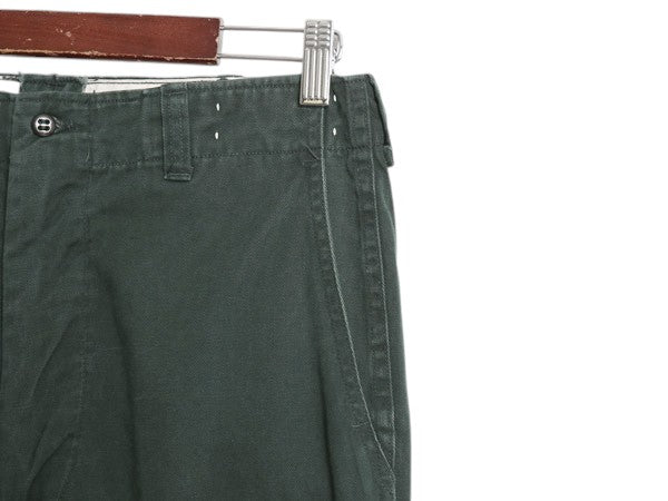 50s ★ BSA ボーイスカウト コットン チノ パンツ メンズ 33 / ヴィンテージ ボタンフライ チノパン ストレート ダブルステッチ ワーク 緑