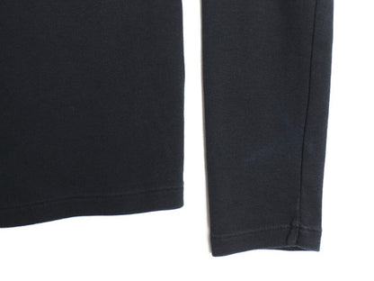 ラルフローレン 長袖 Tシャツ レディース L / ポロ スポーツ ロンT コットン ストレッチ リブ編み カットソー ロングスリーブ トップス 黒