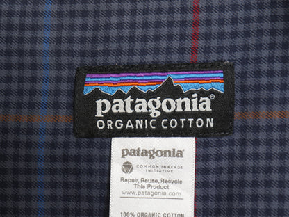 パタゴニア ロングスリーブ オーガニック ピマ コットン シャツ メンズ M アウトドア 11年製 長袖シャツ チェック マルチカラー カジュアル