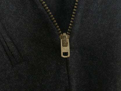 90s USA製 ラルフローレン コットン スラックス パンツ レディース S オールド ポロ スリム テーパード タック入り 無地 きれいめ 細身 灰