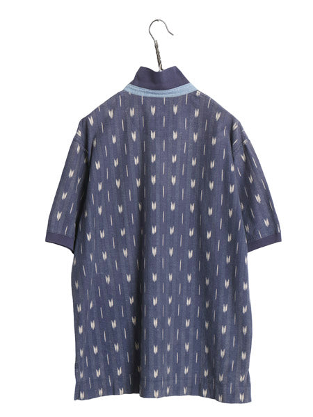 90s ドッカーズ リーバイス 総柄 鹿の子 半袖 ポロシャツ メンズ M オールド 半袖シャツ コットン カットソー トップス カスリ ストライプ
