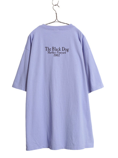 00s USA製 The Black Dog ドッグ イラスト プリント Tシャツ メンズ レディース XXL オールド アニマル アート グラフィック 大きいサイズ