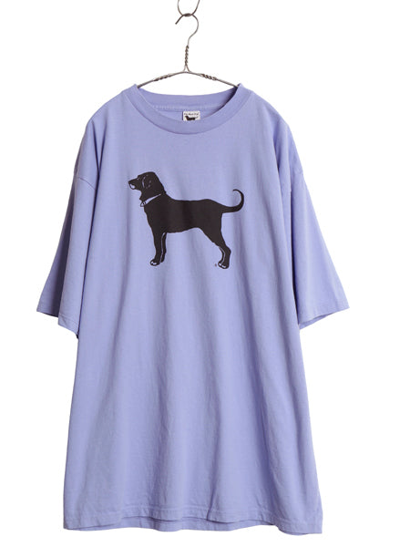 00s USA製 The Black Dog ドッグ イラスト プリント Tシャツ メンズ レディース XXL オールド アニマル アート グラフィック 大きいサイズ