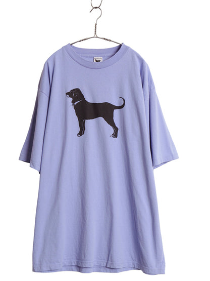 00s USA製 The Black Dog ドッグ イラスト プリント Tシャツ メンズ レディース XXL オールド アニマル アート グラフィック 大きいサイズ