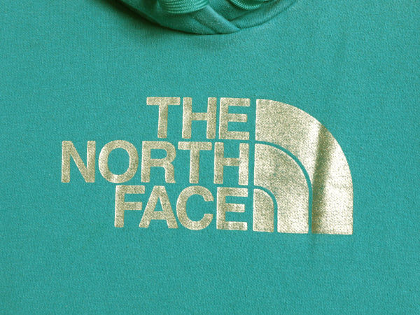 ノースフェイス プリント スウェット フード パーカー レディース М アウトドア トレーナー プルオーバー 裏起毛 ヘビーウェイト シンプル