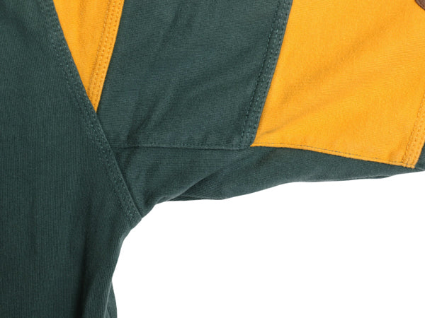 00s オービス ハーフジップ 長袖 Tシャツ メンズ XL オールド ボーダー ラガーシャツ 素材 ロンT ヘビーウェイト 大きいサイズ ハイネック