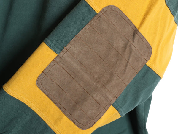 00s オービス ハーフジップ 長袖 Tシャツ メンズ XL オールド ボーダー ラガーシャツ 素材 ロンT ヘビーウェイト 大きいサイズ ハイネック