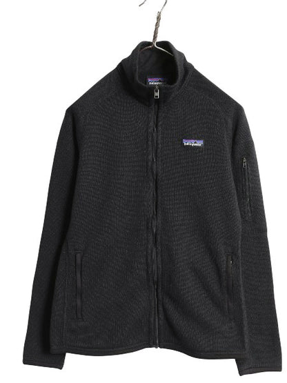 パタゴニア ベターセーター ジャケット レディース S 20年製 アウトドア 裏起毛 フリース セーター フルジップ ブルゾン ブラック シンプル