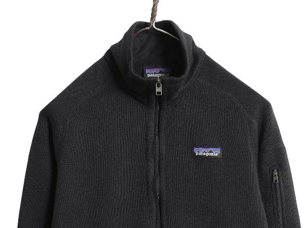 パタゴニア ベターセーター ジャケット レディース S 20年製 アウトドア 裏起毛 フリース セーター フルジップ ブルゾン ブラック シンプル