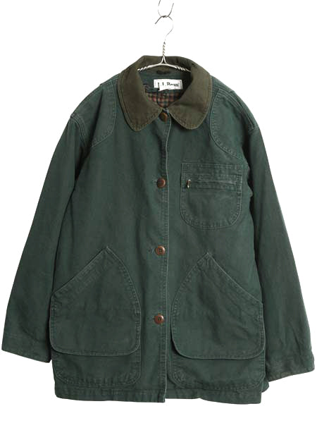 80s USA製 エルエルビーン ダック ハンティング ジャケット レディース S / ヴィンテージ カバーオール ハーフ コート 中綿 ライナー 付き