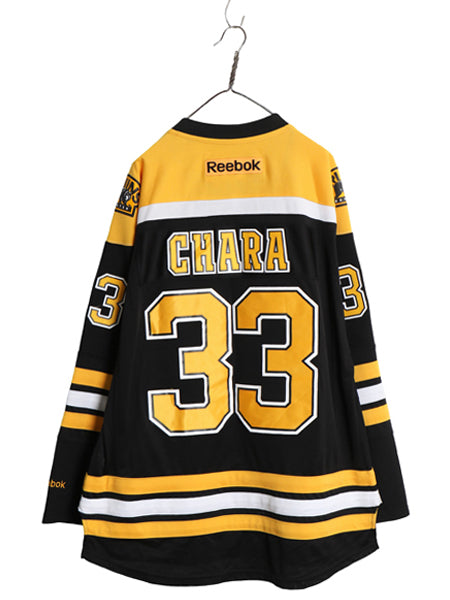 ブルーインズ メッシュ ホッケー ジャージ メンズ XL / NHL オフィシャル リーボック アイスホッケー ユニフォーム 大きいサイズ ブラック