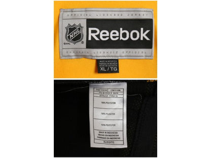 ブルーインズ メッシュ ホッケー ジャージ メンズ XL / NHL オフィシャル リーボック アイスホッケー ユニフォーム 大きいサイズ ブラック