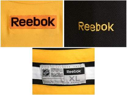 ブルーインズ メッシュ ホッケー ジャージ メンズ XL / NHL オフィシャル リーボック アイスホッケー ユニフォーム 大きいサイズ ブラック