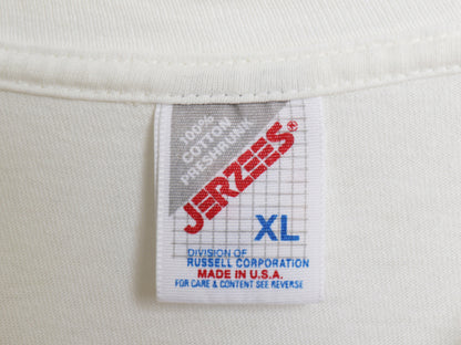 90s USA製 トロピカーナ 企業 イラスト プリント Tシャツ メンズ XL / オールド 当時物 両面 シングルステッチ 大きいサイズ オレンジ 白