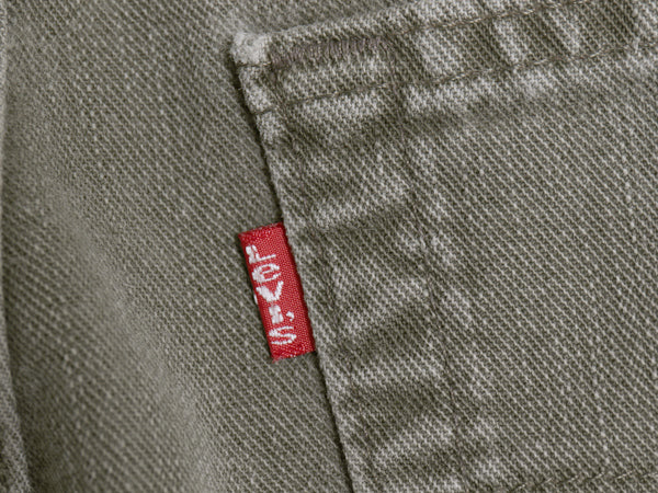 00's USA製 リーバイス 505 カラー デニム パンツ メンズ 32 30 オールド ジーンズ ジーパン スリム ストレート ボトムス 5ポケット カーキ