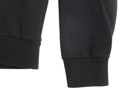 ポロ ラルフローレン ロゴ 刺繍 フード パーカー メンズ L / プルオーバー ストレッチ スムース ジャージ 素材 スウェット トレーナー 黒