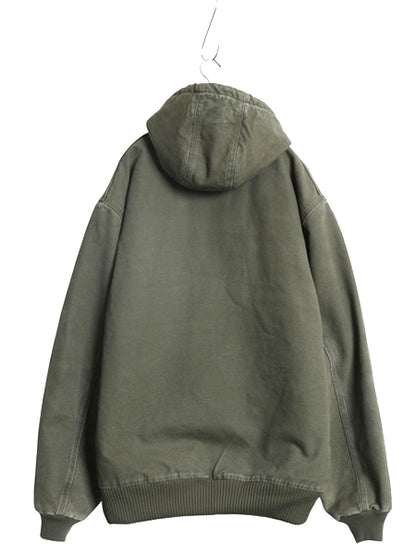 US企画 カーハート アクティブ ジャケット メンズ XL / ワーク ダック フード パーカー 中綿 キルティング ライナー ブルゾン 大きいサイズ