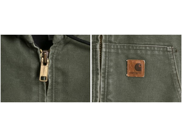 US企画 カーハート アクティブ ジャケット メンズ XL / ワーク ダック フード パーカー 中綿 キルティング ライナー ブルゾン 大きいサイズ