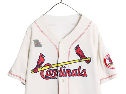 カージナルス リバーシブル ベースボール シャツ メンズ XL MLB オフィシャル マジェスティック ユニフォーム ダブルフェイス 大きいサイズ