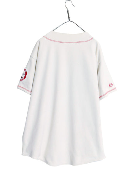 カージナルス リバーシブル ベースボール シャツ メンズ XL MLB オフィシャル マジェスティック ユニフォーム ダブルフェイス 大きいサイズ