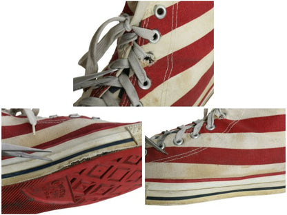 90s USA製 ★ コンバース オールスター ハイカット 星条旗 総柄 10 1/2 29cm / オールド アメリカ製 Converse ALLSTAR スニーカー デカ履き